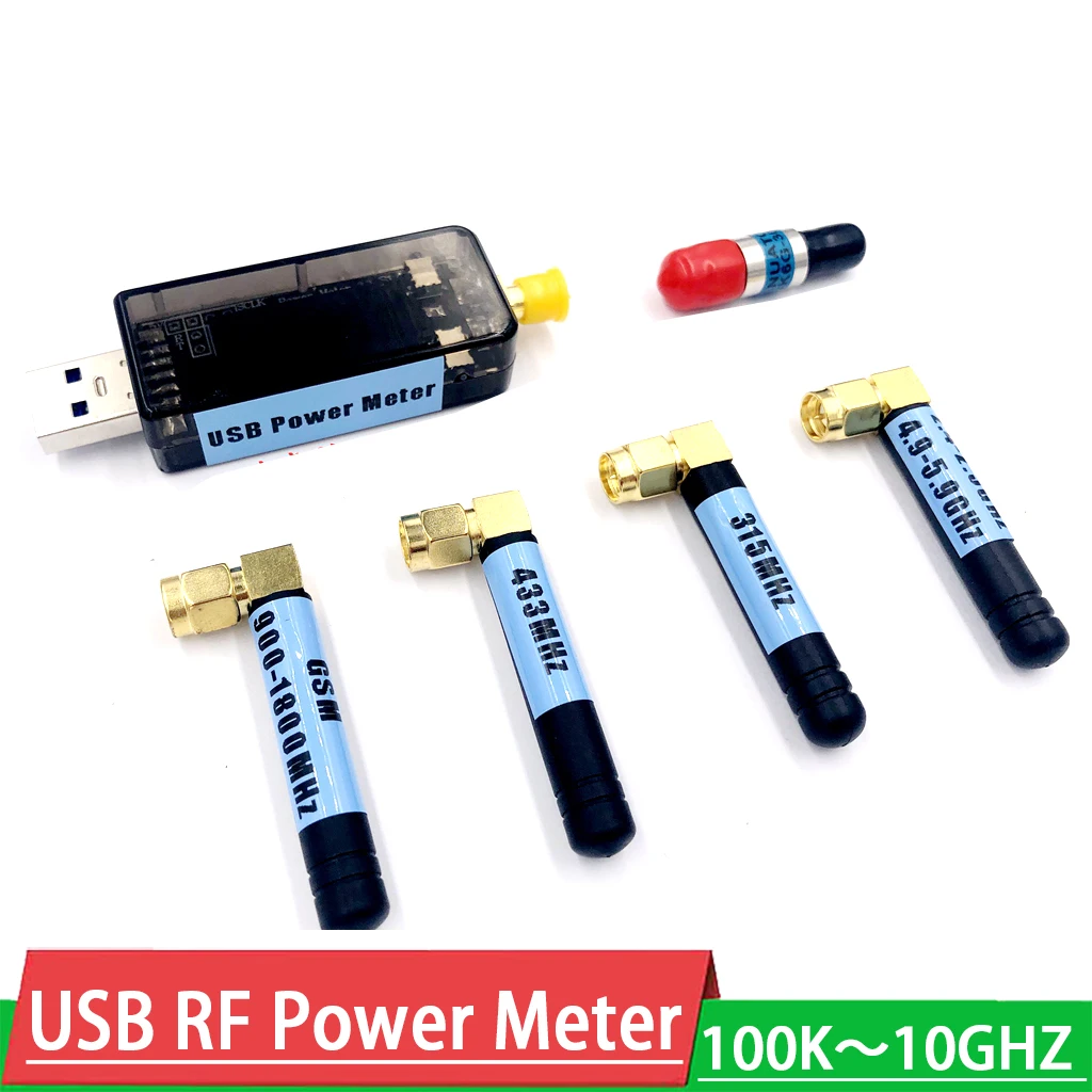 100k10ghz Usb Rf Power Meter 55+30dbm Adjustable Attenuation Value