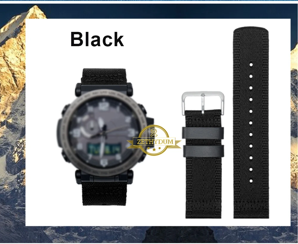 Старший нейлоновый ремешок для наручных часов 24 мм для casio GA2000 PRG-600YB-3 prg-650 PRW-6600 часы с ремешком, водонепроницаемые часы, браслет ремни для наручных часов