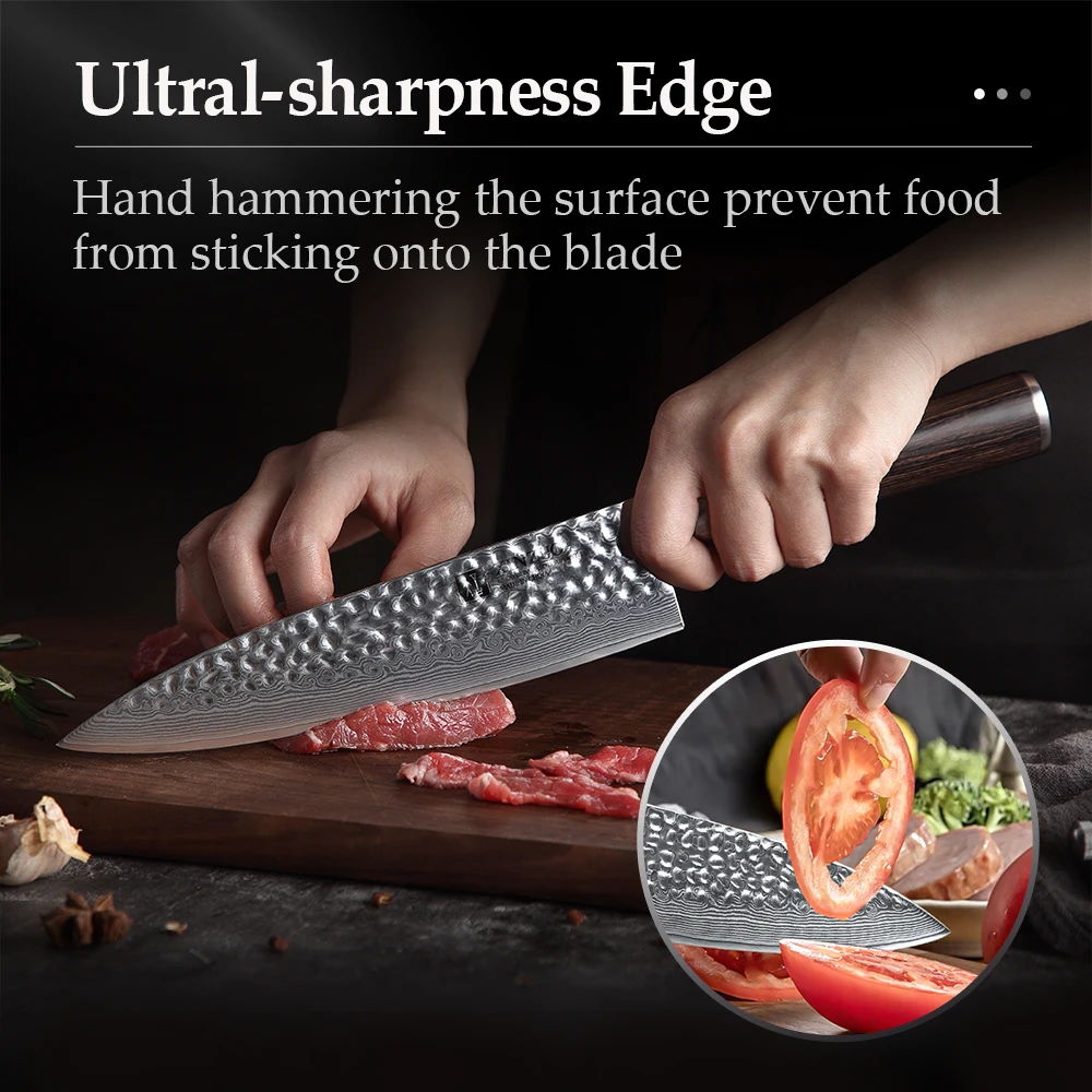 Набор кухонных ножей XINZUO из дамасской стали 2 шт. 5 дюймов 8 дюймов|knife set|kitchen knife