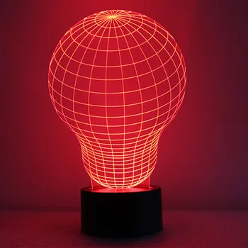 

Acrylic 3D Illusion Bulb Lamp LED Table Desk Lamp MicroB 3D LED Night Light Decoration Lamps