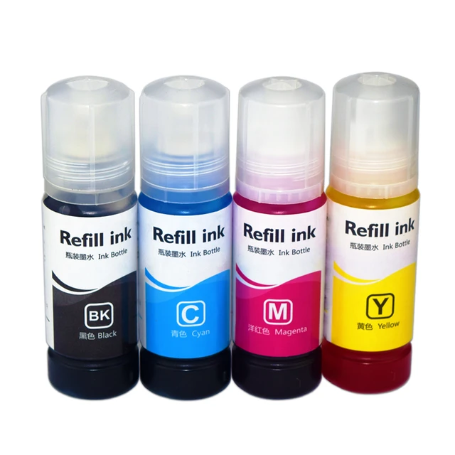 Recharge d'encre pour imprimante Epson T512, 4 couleurs x 70ML