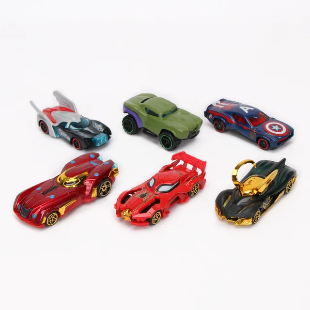 1:64 HOT 6pcs/set Disney Pixar Cars Avengers Infinity War Alloy Cars Set Truck Model Car Fast and Furious Diecast Cars Kids Gift 2