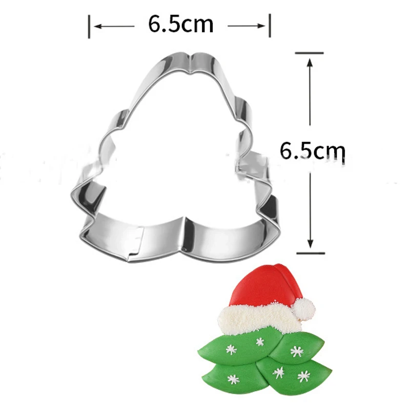 1 шт. Кондитерские инструменты для рождественской елки в виде Санта-Клауса, металлические формочки для печенья, помадка, инструменты для торта, формы для печенья