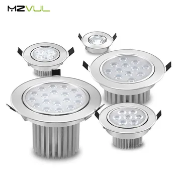 

LED Recessed Ceiling downlight 12W LED downlight 7W 9w Ceiling Lamps 220V 110V Cree led spot lights Ceiling Fixtures Lighting