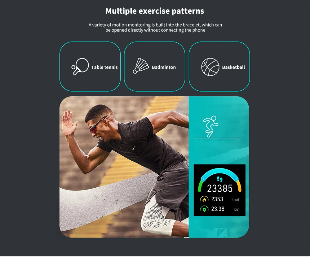 P2 Smartband водонепроницаемый кровяное давление Пульс с дистанционным управлением изображение долгое время ожидания 30 дней умный Браслет