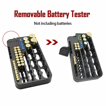 

AA Shockproof Case PP Pack Durable Container Protective AAA Anti Scratch Battery Storage Bag Waterproof Organizer 72 Holder