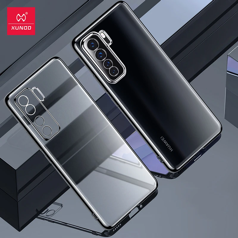 Чехол Xundd для Huawei P40 Lite чехол телефона противоударный прозрачный стеклянный