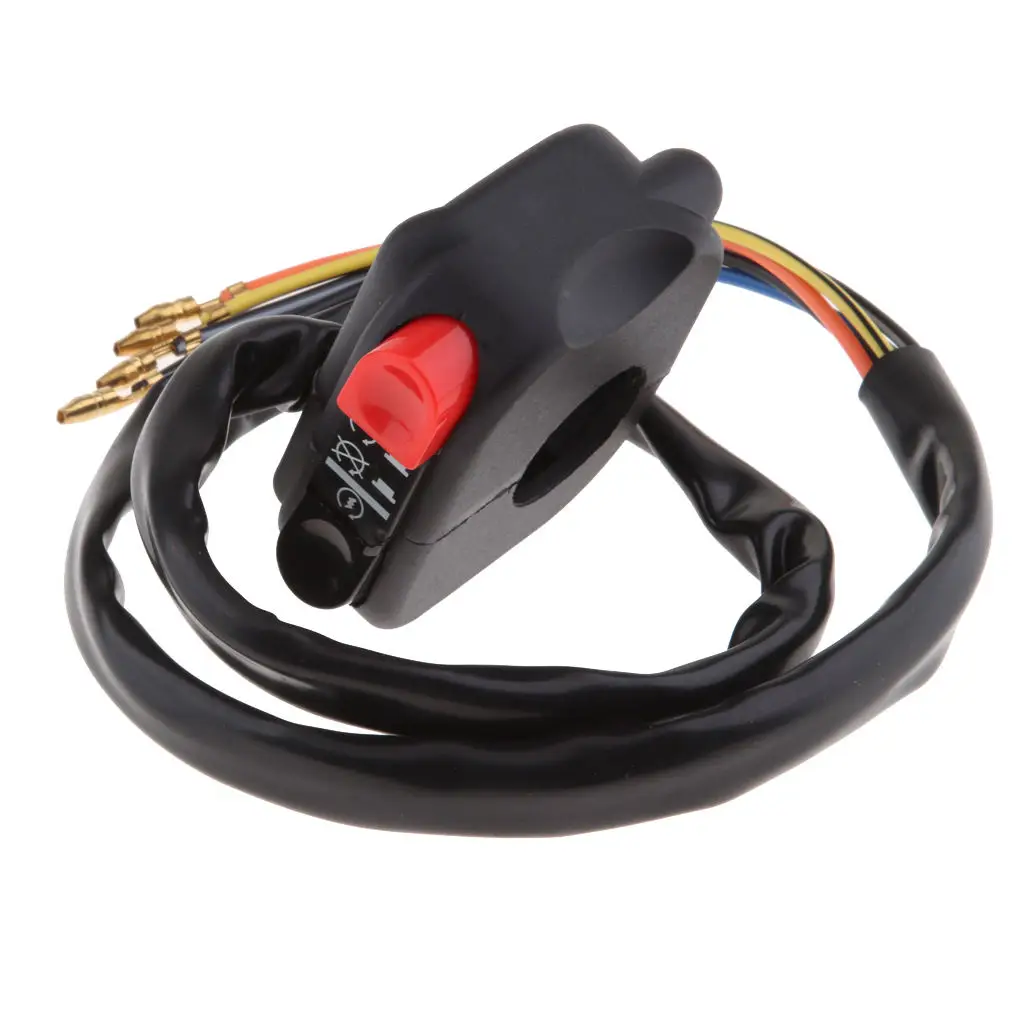 7/8 inch Motorcycle Handlebar Horn Turn Signal Light Headlight Ignition Power Control Switches