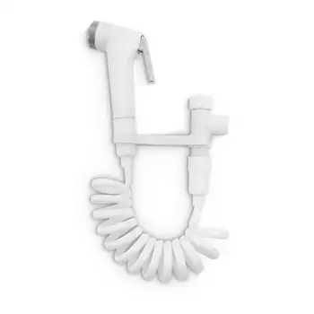 

ABS+Stainless Steel Toilet Seat Attachment Fresh Water Pull Tube Bidet Spray Set Handheld Shattaf Tools