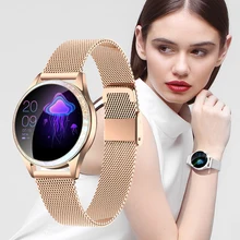 

Women Fashion Band Smart Watch Stainless Steel Blood Pressure Heart Rate Monitor Pedometer Fitness Tracker Watch FOR Android IOS