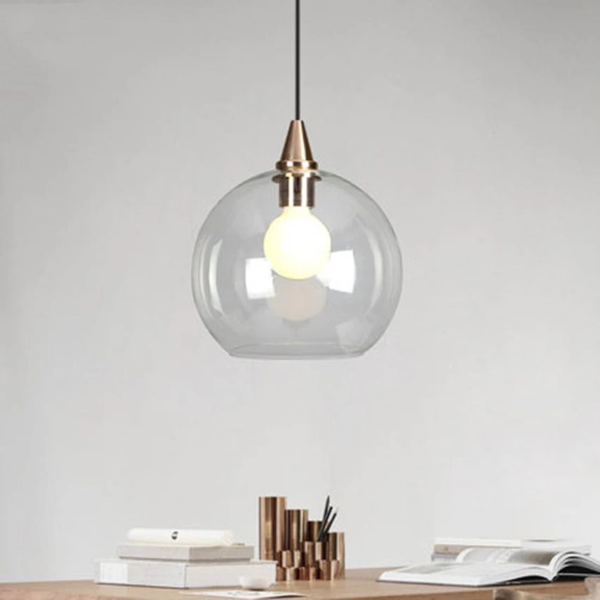 Современные светодиодный прозрачные стеклянные подвесные светильники