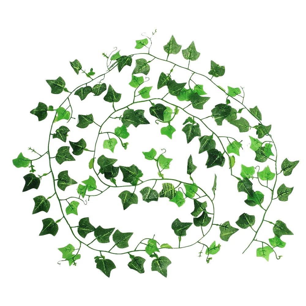 Artificial Ivy Leaves Vine Decor Home Wedding 2.4m Hanging Green Garden Party Fake Foliage Flowers Garland Decoration Plants