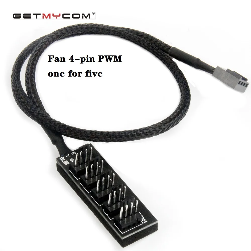 Getmycom 4-контактный вентилятор Molex TX4 PWM чехол для кулера процессора разделитель