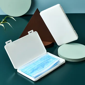

Portable Face Masks Storage Box Temporary Masks Holder Moisture-Proof Moisture-Proof Student Mask Seal Box rectangular Case