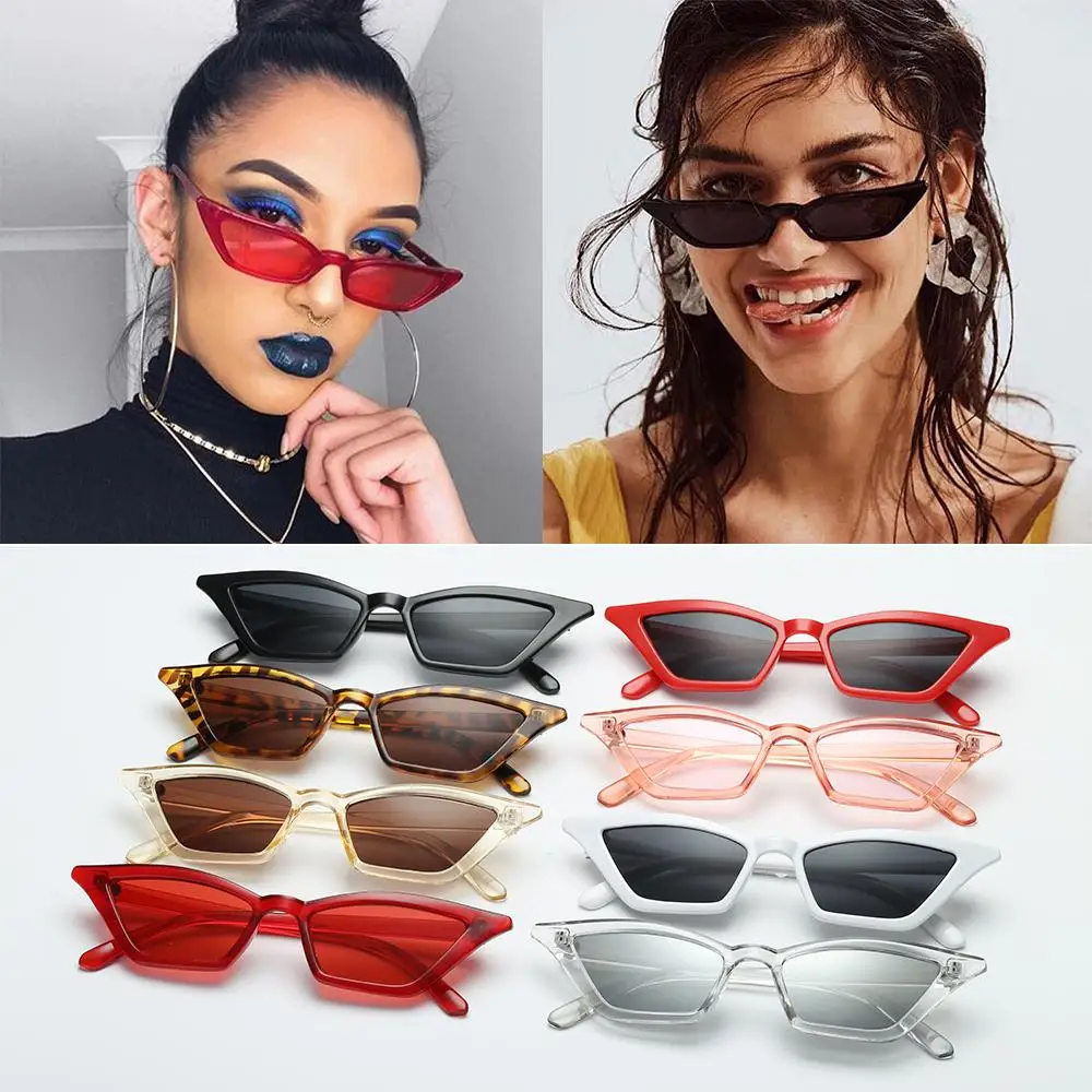 Новинка, женские Винтажные Солнцезащитные очки "кошачий глаз", модная небольшая оправа, UV400, солнцезащитные очки, уличные очки, роскошные трендовые солнцезащитные очки