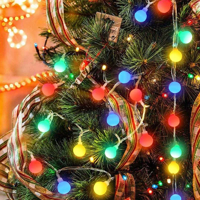 

Decorative Light String Small Lamp Bulb Christmas Tree Color Lamplight Ornament Valentine Wedding Party LED Lighting Decor 3/6M