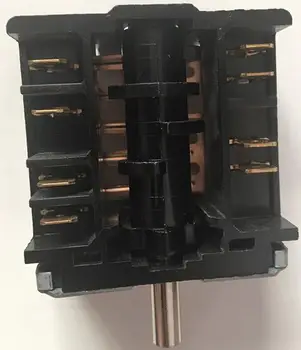 

360 degree rotary 5 bits 4 files Electrical Power knob Switch 20A 16A 250V gear switch Multi range stove oven switch