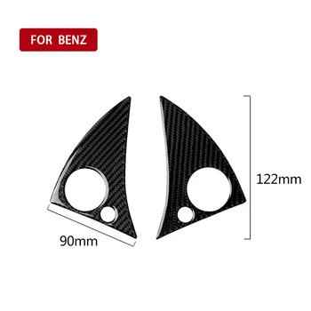 

Carbon Fiber Car Modification Button Inside Stickers Steering Wheel Buttons Decals Decor For Mercedes W204 C Clas (2007-2010)