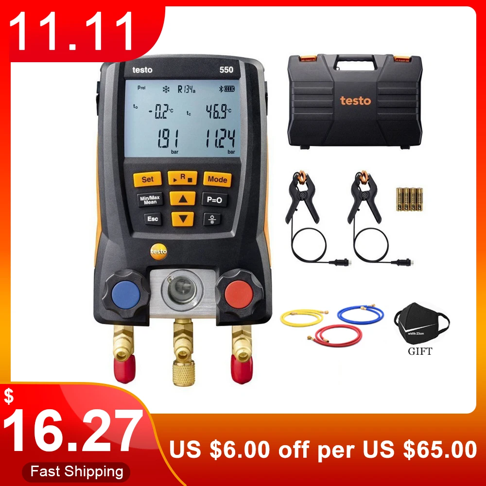 Testo 550 Digital Manifold Gauge Air Conditioning