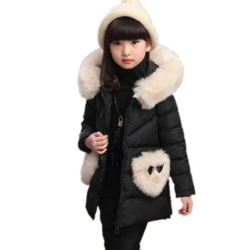 LOOZYKIT/зимний комплект из 3 предметов, детская одежда для девочек теплая парка пуховая куртка, одежда детское пальто зимний костюм зимняя куртка