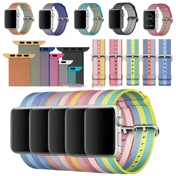 

Nylon Strap For Apple Watch Band Series 5 4 3 2 1 Iwatch Band 44mm 40mm 42mm 38mm Woven Bracelet Belt Belt Fabric Sport Wrist