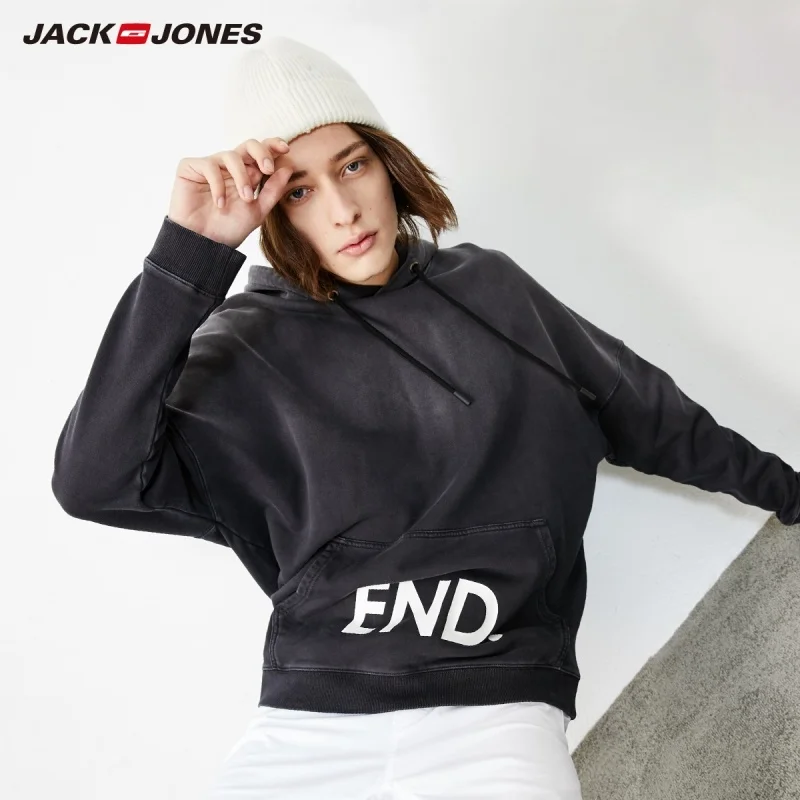 JackJones Men's Fashion Loose Fit Gradient Hoodie Menswear Sports Style Male Hoodie| 219133537 JackJones Men's Fashion Loose Fit Gradient Hoodie Menswear Sports Style Male Hoodie| 219133537