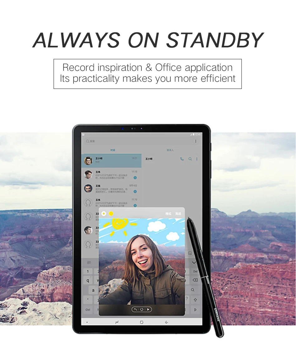 4Samsung Galaxy Tab S4 SM-T835C S pen 100% Samsung Original Touch S-Pen Replaceme Active Stylus Black Gary Intelligent