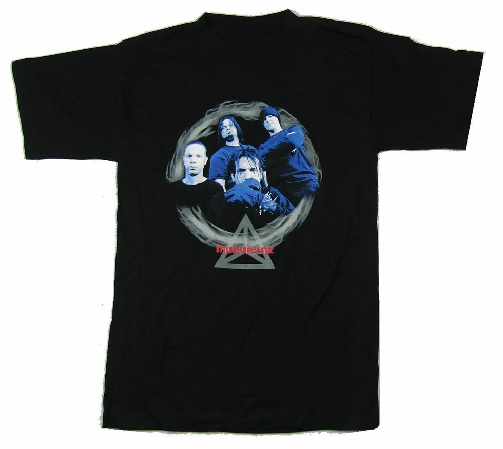 Mudvayne Band Pic 2003 Tour черная футболка новая группа Merch M Xl 2Xl 29Xl | Мужская одежда