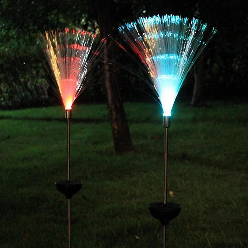 

Colorful Optical Fiber Lamp Home Solar Energy Light Controlled Induced IP65 Waterproof 0.2W Courtyard Garden Decoration Lamps
