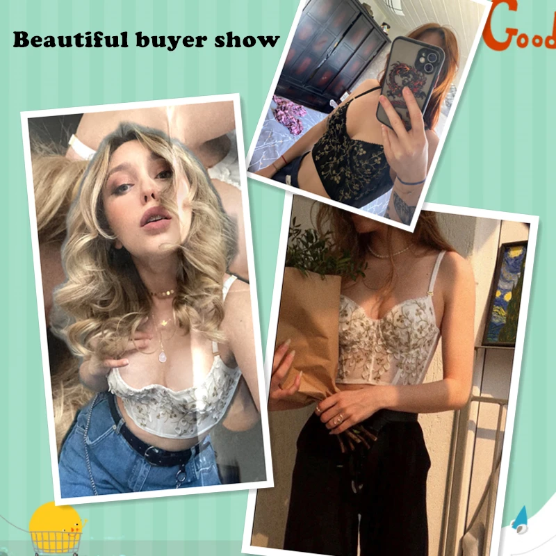Amazing Body Shaper Bra Women Underwear Embroidery Lingerie Adjustable Strap Slimming Tank Top Removable Pad Corset Shapewear