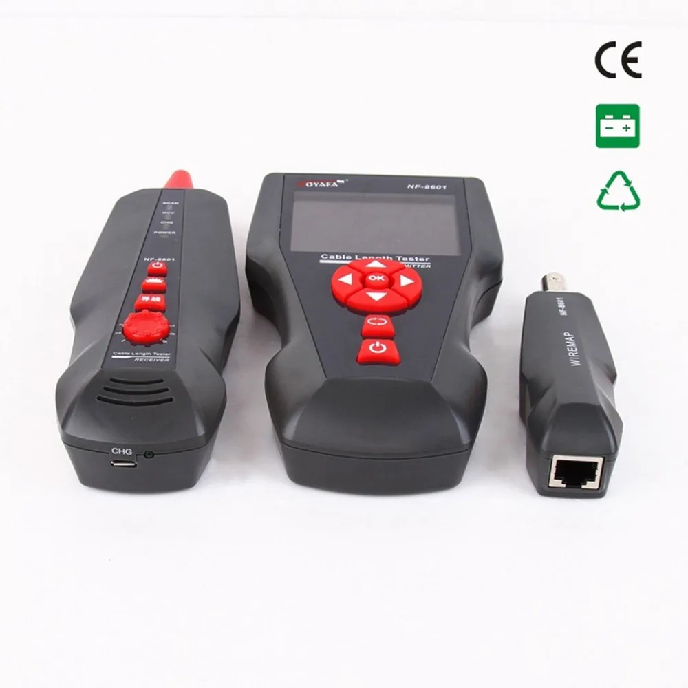  NOYAFA NF-8601Network Cable Tester LCD Cable Length Meter Breakpoint Tester RJ45 Telephone Line Che
