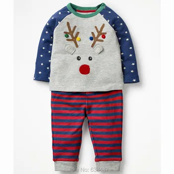 

Baby Boy Clothes Sets Long Sleeve T-shirt Pants Children Suits Brand New 100% Combed Cotton Bebe Boys Clothing Sets Kids Outfits