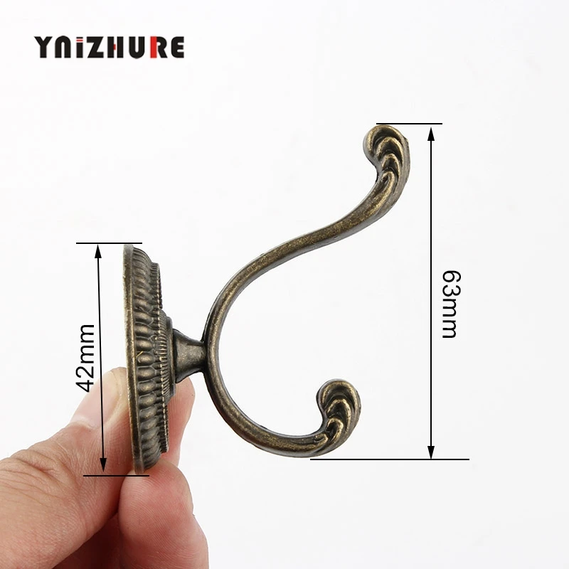 10PCS-Antique-Bronze-Door-Vintage-Coat-Hooks-Hat-Bag-Towel-Hanger-Bathroom-Hook-Single-Double-Hanger (1)