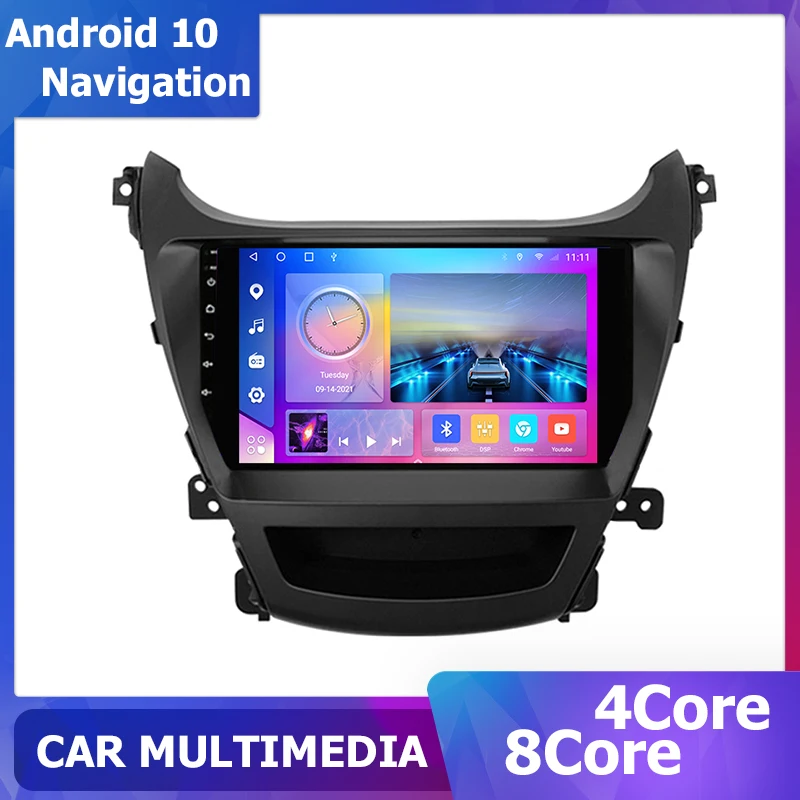 

9 inch GPS Navigation carplay for Hyundai Elantra Avante I35 2014 2015 2016 Android 10 carplay Multimedia player Sat Navi 6+128G