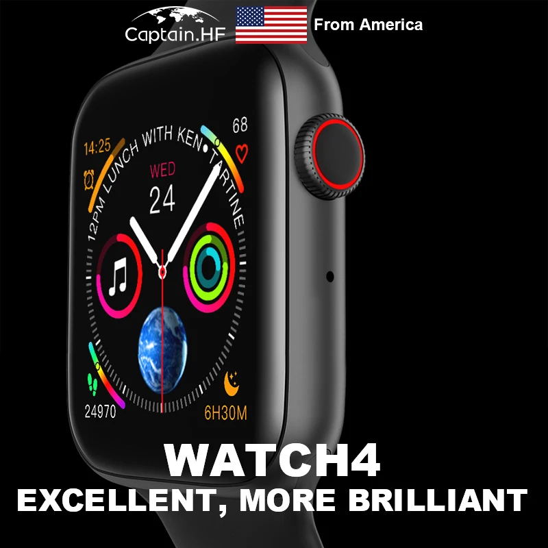 

US Captain New Smart Watch W34 Bluetooth Call, Heart Rate Monitor, ECG, Waterproof, Sports Bracelet for iphone, Blood Pressure