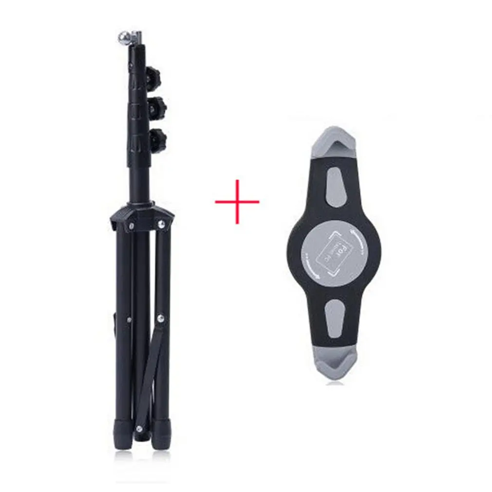 

7-12 inch Tripod Floor Tablet Stand Adjustable 360 Rotating Tablet Holder for iPad Flexible Bracket Music Rack Mount Tripod