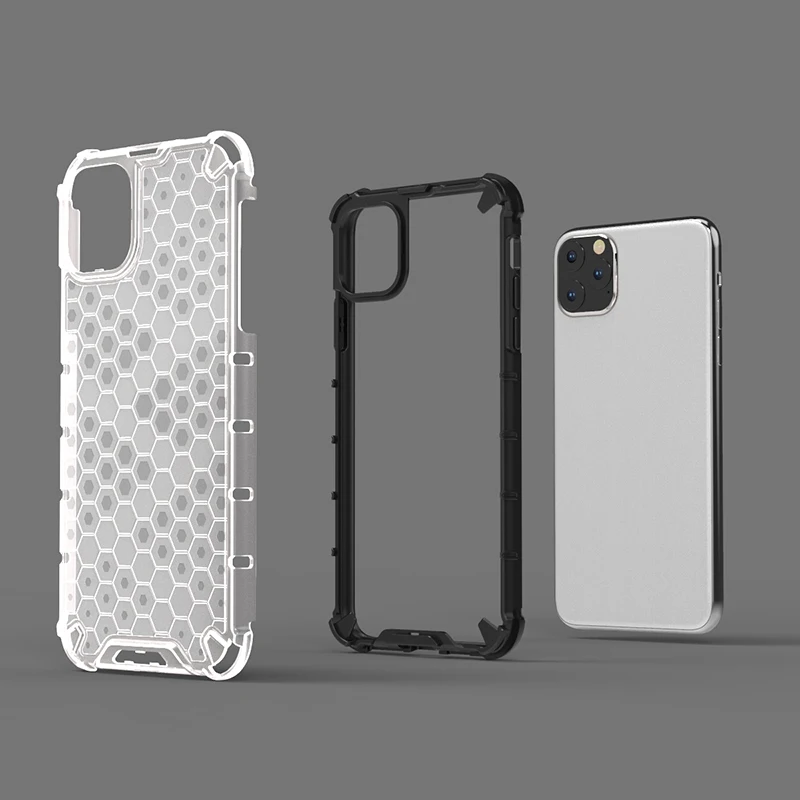 Прозрачный клетчатый чехол Toraise для Apple iPhone 11 Pro Max Два в одном|Сумки телефона| |
