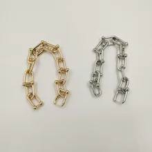 Rongho металлический бамбуковый браслет для женщин винтажные ювелирные изделия золотые серебряные звенья цепи браслеты для хип-хопа Готический Bijoux