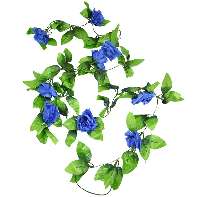 180cm Fake Ivy Wisteria Flowers Artificial Plant Vine Garland for Room Garden Decorations Wedding Arch Baby Shower Floral Decor 230cm H09