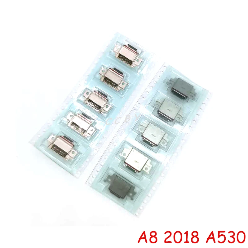 5pcs Original USB Charging Port Plug Dock Connector Socket For Samsung Galaxy A8 2018 SM-A530F SM-A530DS A530 A730 | Мобильные
