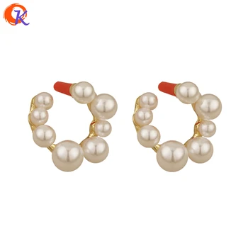 

Cordial Design 50Pcs 18*19MM Jewelry Accessories/Earring Findings/Imitation Pearl/C Shape/DIY Making/Hand Made/Earrings Stud