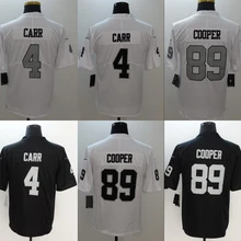 Все сшитые мужские wo Мужские Молодежные Дети Окленд 4 Дерек Карр 4 Амари Купер 89 Джерси