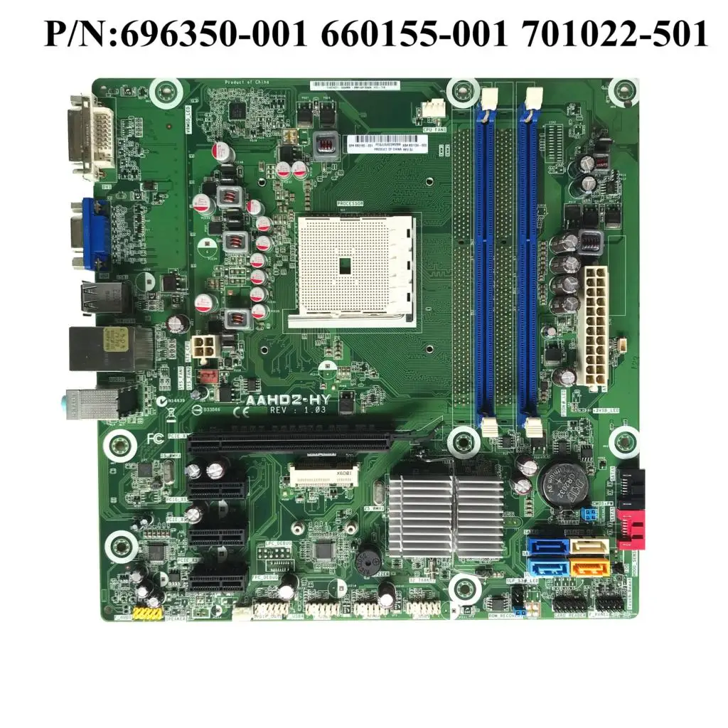 

Excellent For HP AAHD2-HY FM1 Desktop Motherboard DDR3 660155-001 657134-003 100% working