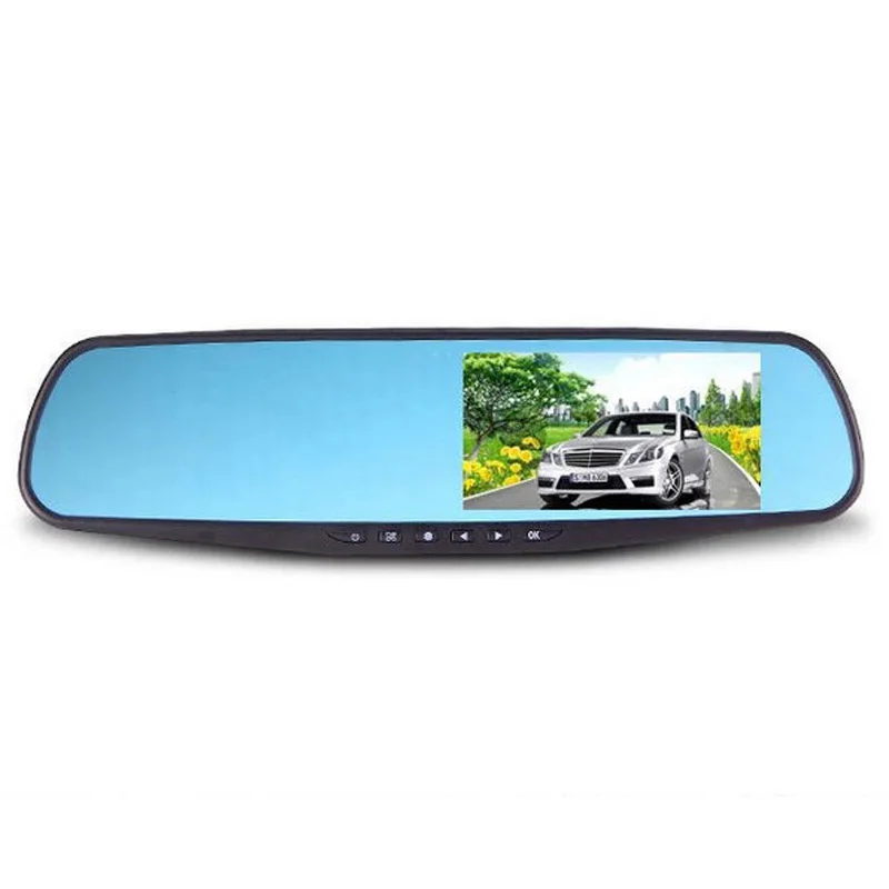 

New Front Rear Recording Driving Recorder 4.3'' HD1080P Car Rearview Reversing Image Multi-Languauge Rear Camera Practical 480g