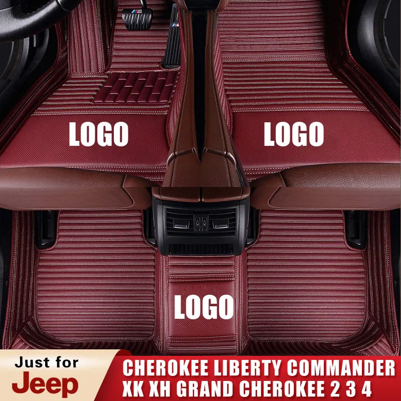 

Custom Car Floor Mats for Jeep Cherokee Kj Kk KL XJ LIBERTY Commander XK XH Grand Cherokee 2 3 4 WJ WG WH WK WK2 SUV Trunk Mat