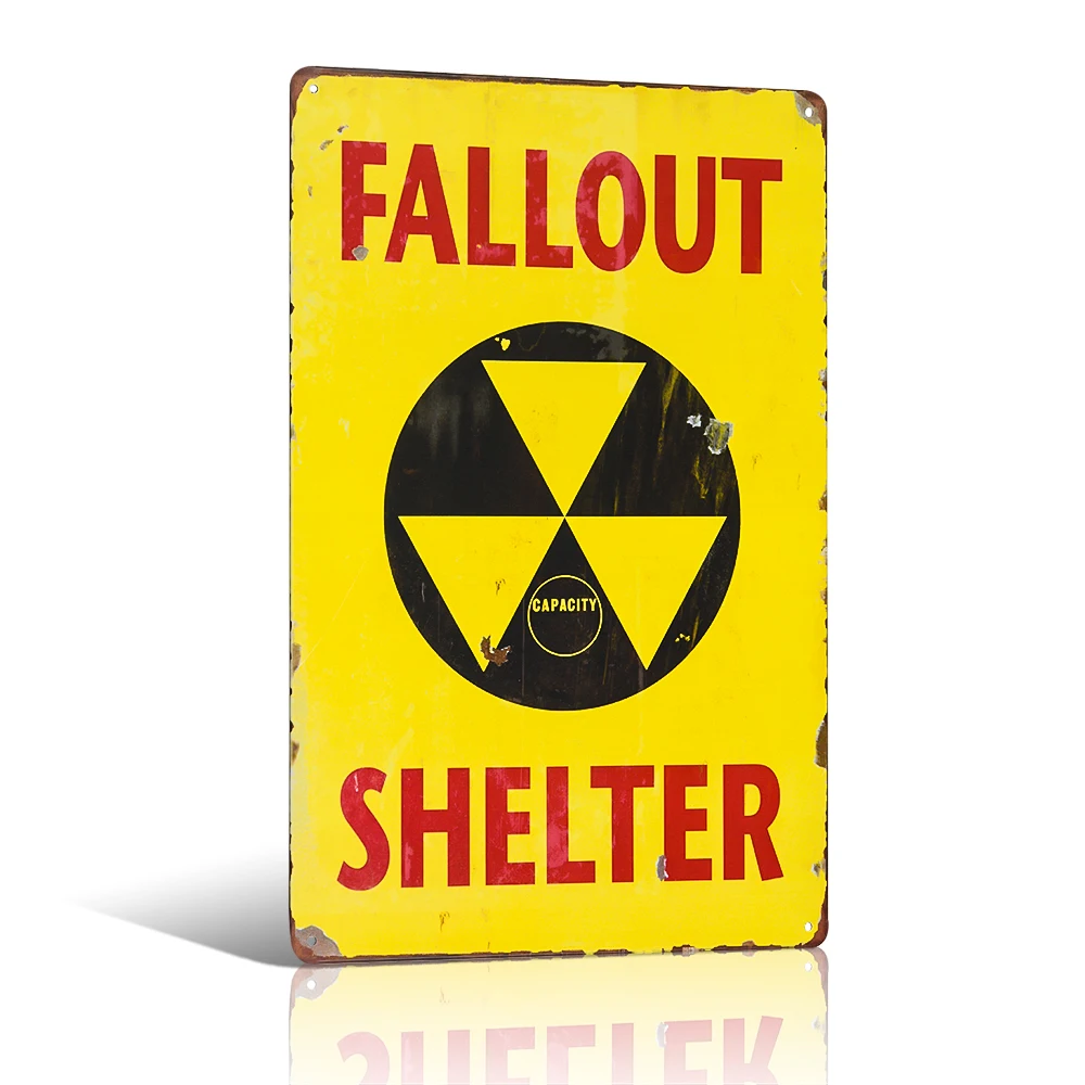 Металлические оловянные плакаты Fallout укрытия для детской одежды бара паба клуба