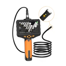 Промышленная эндоскоп бороскоп Инспекционная камера с полужесткой трубкой 2600 мАч батарея 4,5 дюймов HD дисплей камера бороскоп