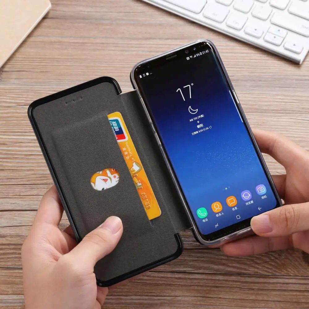 L FADNUT Роскошный кошелек флип чехол для телефона samsung Galaxy S8 S6 S7 Edge Глянцевая