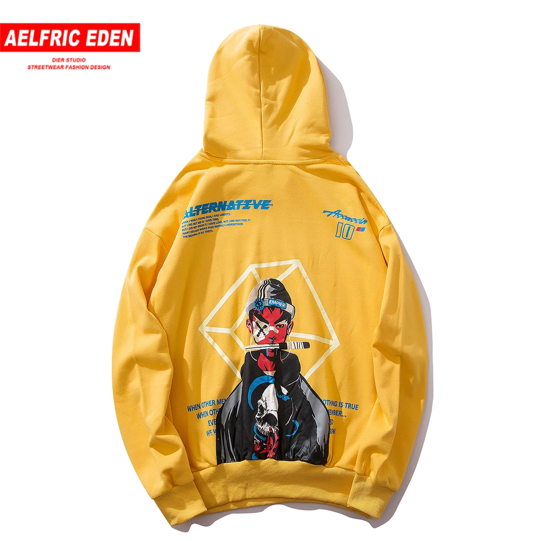 

Aelfric Eden Hip Hop Hooded Knife Boy Printed Mens Hoodies Harajuku Casual Streetwear Pullover Sweatshirts Fashion Male Overwear