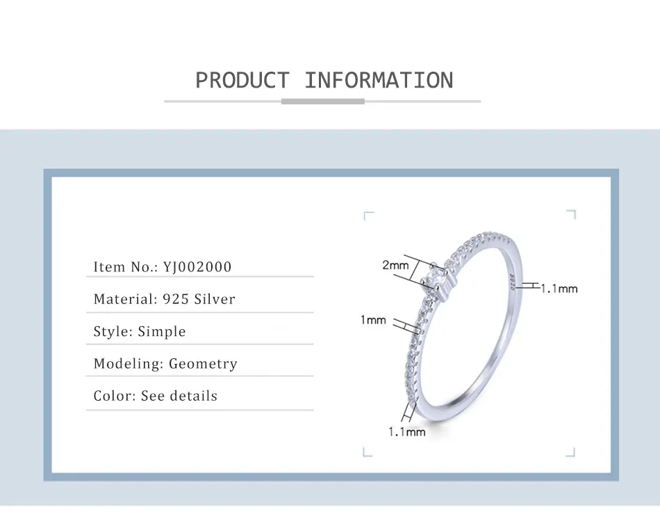 Кольца из стерлингового серебра S925 пробы для женщин, новые повседневные Модные простые корейские однорядные кольца с инкрустированным цирконием, Женские Ювелирные изделия